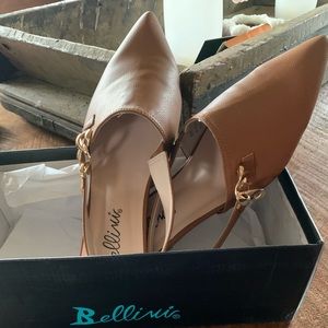 Bellini Fret Mule - Size 11W - worn one time, in original box.  Darker tan.